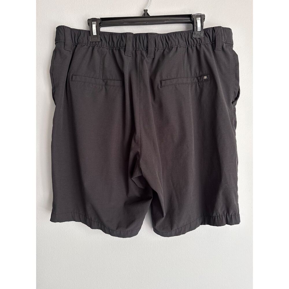 Banana Republic Black Flat Front Shorts Men Size 38 Quiet Luxury Elevated Basics - Picture 4 of 7